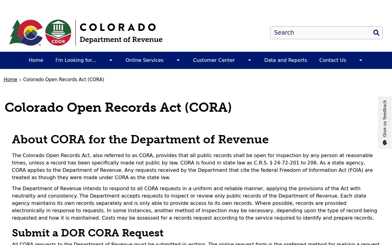 Hinsdale County Clerk of Court records and Colorado CORA summary