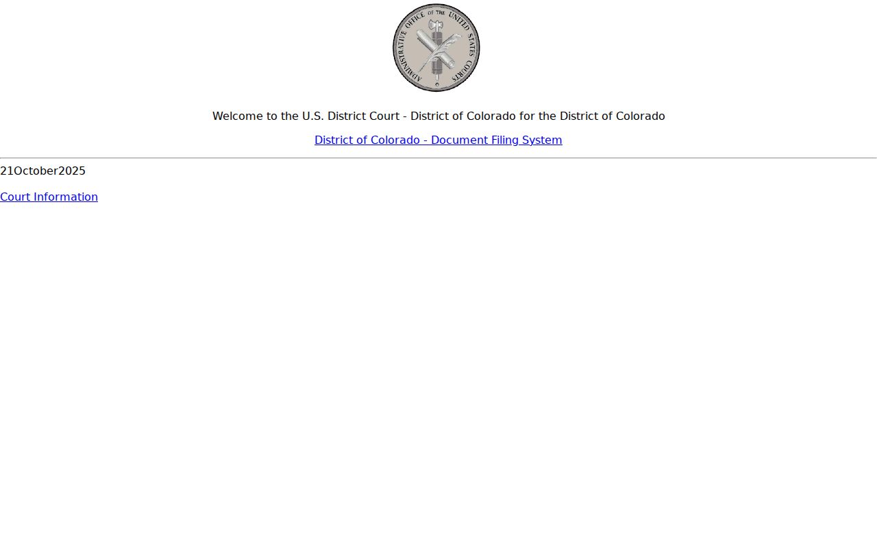 Hinsdale County District Court records and federal District of Colorado CM ECF