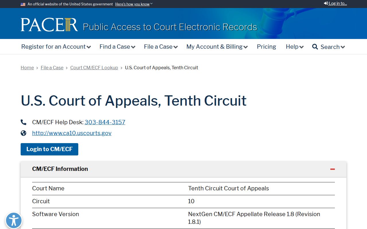 Hinsdale County District Court records and PACER Tenth Circuit lookup