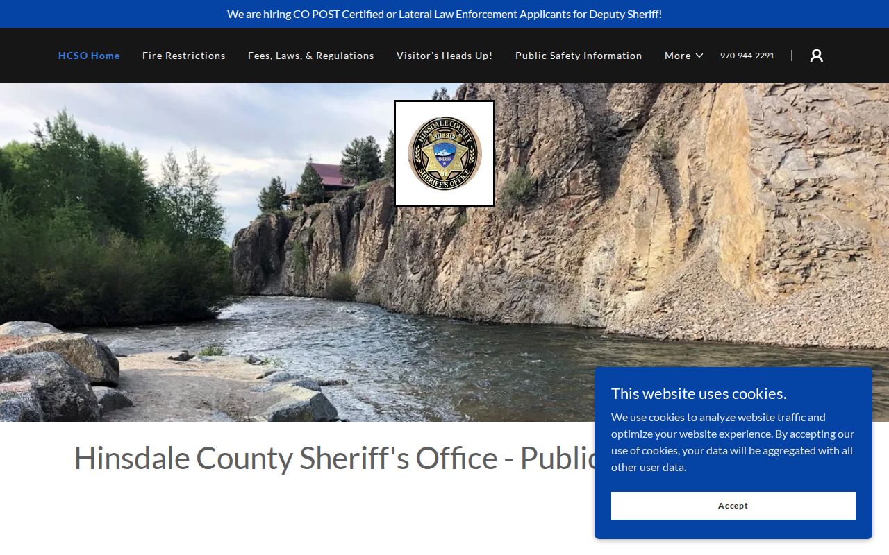 Hinsdale County sheriff court records contact information