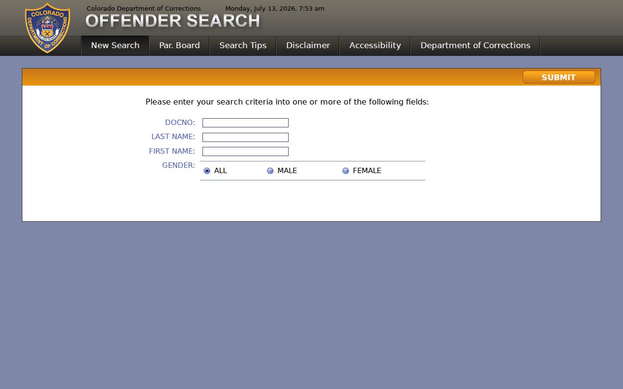 Hinsdale County inmate records Colorado DOC inmate locator