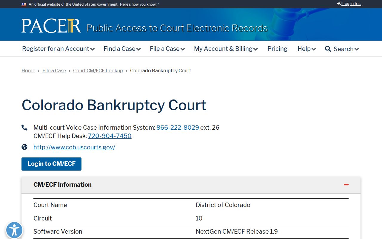 Hinsdale County probate records and PACER Colorado Bankruptcy Court lookup