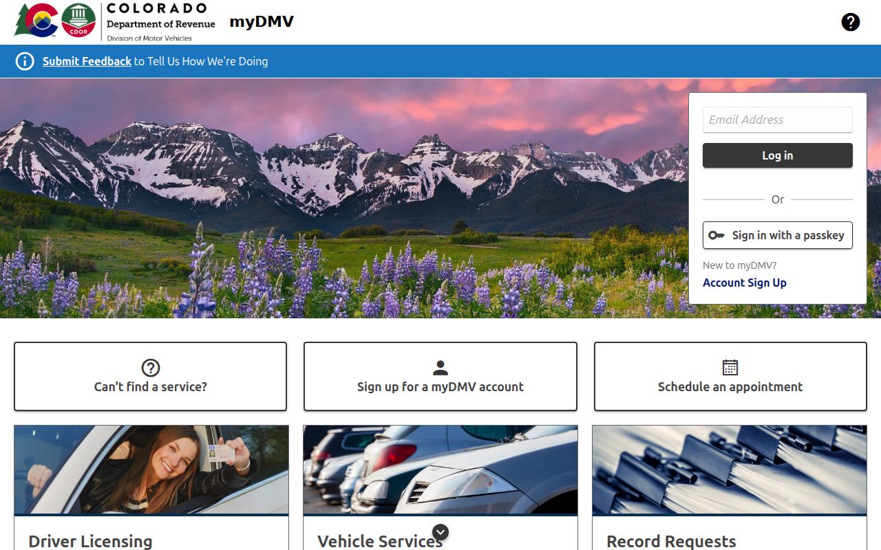 Hinsdale County traffic court records Colorado myDMV portal